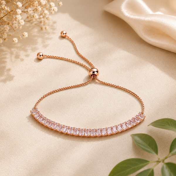 Rose Gold Baguette Bracelet