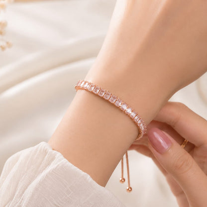 Rose Gold Baguette Bracelet